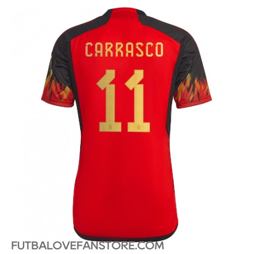 Belgicko Yannick Carrasco #11 Domáci futbalový dres MS 2022 Krátky Rukáv